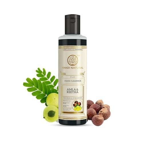 Khadi Natural Amla & Reetha Hair Conditioner | Hair Fall Rescue Formula | Nourishes Dry and Damaged Hair | Suitable for All Hair Types | 210ml 1 Count Khadi Natural Amla & Reetha Hair Conditioner | Hair Fall Rescue Formula | Nourishes Dry and Damaged Hair | Suitable for All Hair Types | 210ml 1 Count