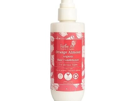 Organic Orange Almond Hair Conditioner | Deep Nourishing with Coconut Milk & Jojoba Oil | Detangling & Smoothing | All Hair Types | Sulphate Paraben Free | 200ml
