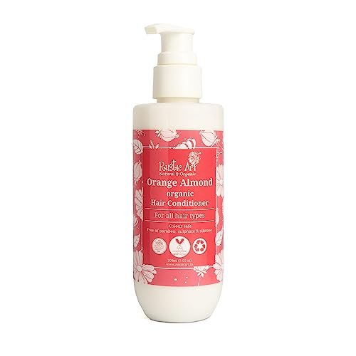 Organic Orange Almond Hair Conditioner | Deep Nourishing with Coconut Milk & Jojoba Oil | Detangling & Smoothing | All Hair Types | Sulphate Paraben Free | 200ml Organic Orange Almond Hair Conditioner | Deep Nourishing with Coconut Milk & Jojoba Oil | Detangling & Smoothing | All Hair Types | Sulphate Paraben Free | 200ml