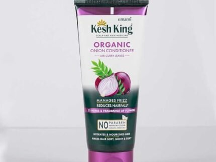 Kesh King Organic Onion Conditioner with Curry Leaves | Conditioner for Frizzy Hair, Reduces Hair Fall, Deep Nourishment & Hydration | Hair Conditioner for Dry, Damaged Hair- 200ml, 1 Count