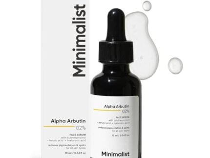 Minimalist Dark Spots Removal Serum with 2% Alpha Arbutin for Hyperpigmentation | Suitable for All Skin Type | Face Serum for Blemishes, Acne Marks & Tanning| For Women & Men | 30 ml