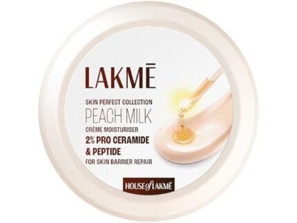 Lakmé Peach Milk Creme Moisturizer with 2% Pro-Ceramide & Peptides | Repairs Damaged Skin Barrier & Gives Intense Hydration | For Dry, Normal & Sensitive 200g