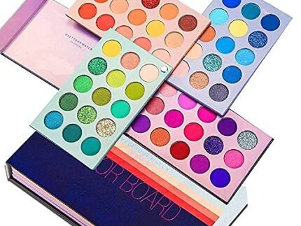 URBANMAC Eyeshadow Palette 60 Color Makeup Palette Highlighters Eye Make Up High Pigmented Professional Mattes & Shimmery Finish - Multicolor