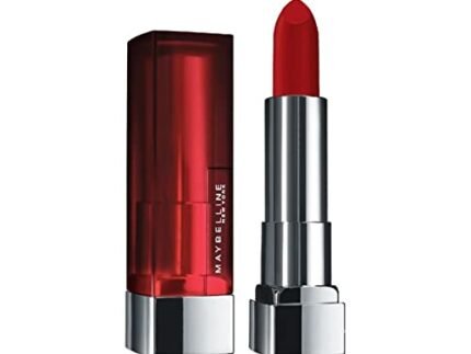 Maybelline New York Color Sensational Creamy Matte Lipstick lasts up to 12 Hours, Hydrate Lips, Rich Creamy Lipstick with Shea Butter, Available in 42 Shades – 690 Siren in Scarlet, 3.9g