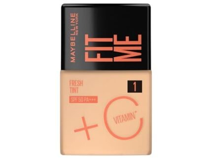 Maybelline New York Liquid Foundation, Lightweight Skin Tint With Spf 50 & Vitamin C, Natural Coverage, For Daily Use, Fit Me Fresh Tint, Shade 01, 30Ml