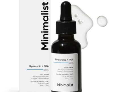 Minimalist 2% Hyaluronic Acid + PGA Serum for Intense Hydration, Glowing Skin & Fine Lines | Daily Hydrating Face Serum For Women & Men with Dry, Normal & Oily Skin | 30 ml