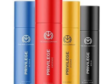 The Man Company Privilege Deodorant Combo Pack For Man 4 X 150ml | Active, Legend, Intense & Bold, Premium Long-Lasting Fragrance Deodornats, Everyday Use, Travel-Friendly Deo Set