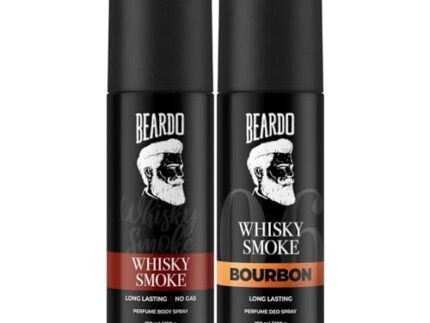 Beardo Whisky Smoke & Bourbon Perfume Body Spray (Set of 2) Spicy, Woody Oudh Deo for Men Long Lasting |Date night Deodorant for Men | Fresh Scent | Valentines day gift for husband | Gift for boyfriend | Gift for Men