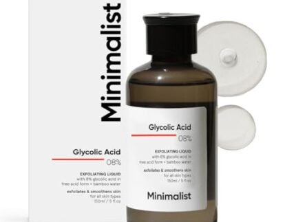 Minimalist 8% Glycolic Acid Toner For Glowing Skin | Multi-functional Exfoliating Toner With Bamboo Water for Body, Face, Underarms & Scalp | For Women & Men | 150 ml