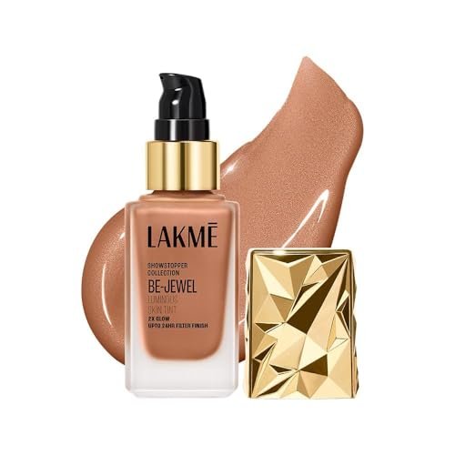 LAKME Be-Jewel Luminous Skin Tint, 25ml, for Radiant, Smooth and Luminous Finish, with Light-Reflecting Polymers, 24HR Filter-Like Wear, Foundation for Women Dry Skin, for Women – Neutral Honey LAKME Be-Jewel Luminous Skin Tint, 25ml, for Radiant, Smooth and Luminous Finish, with Light-Reflecting Polymers, 24HR Filter-Like Wear, Foundation for Women Dry Skin, for Women – Neutral Honey