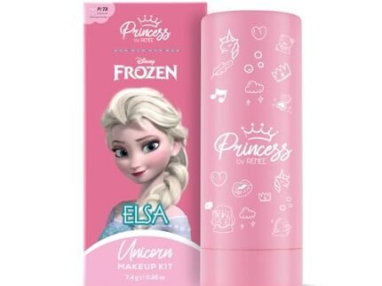 RENEE Disney Frozen Princess Unicorn Makeup Kit Elsa 7.4 Gm,Pre-Teen Girls,Includes 2 Matte,4 Shimmer Eyeshadows,Lip Butter,Lip&Cheek Tint,Compact&Travel Friendly,Cruelty-Free&Vegan, 1 Count
