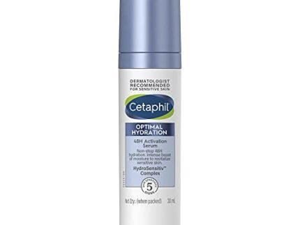Cetaphil Optimal Hydration Lightweight Serum 30 ml | Fast absorbing | Hyaluronic Acid, Blue Daisy extract, Vitamin B5 | Dermatologist Recommended for Sensitive Skin