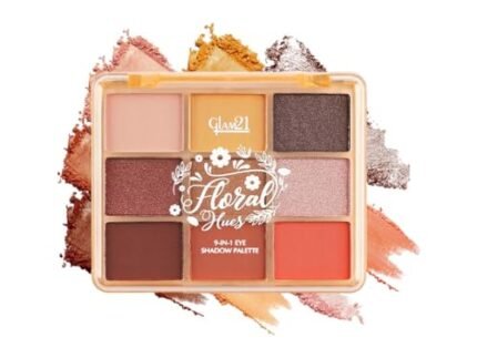 Glam21 Floral Hues 9 In 1 Eyeshadow Palette | Highly Pigmented | Easy To Carry | Multicolor | Matte and Shimmers | Super-Blendable | Smudge-Proof (7.2 gm) | 06- Sunflower
