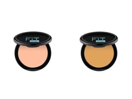 Maybelline New York Fit Me Matte + Poreless Compact Powder & Fit Me Matte + Poreless Compact Powder For All Skin Types (Beige, 8g+8g)