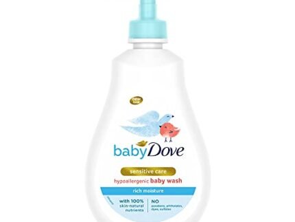 Baby Dove Rich Moisture Hair to Toe Baby Wash 400 ml, No Tears Body Wash for Baby’s Soft Skin – Hypoallergenic, No Sulphates, No Parabens