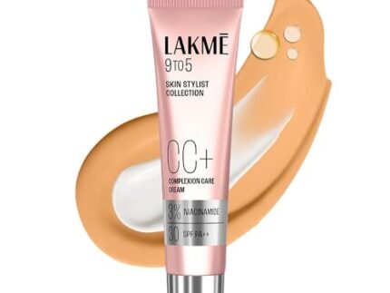 Lakme 9 to 5 CC Cream Honey with 3% Niacinamide Complex SPF30 PA++ | 90% lightweight moisturizing cream for Care & 10% Foundation for Care |Conceals Dark Spots| Brightens Skin |30 g