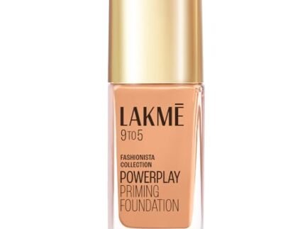 Lakme 9To5 Primer + Matte Perfect Cover Foundation, W240 Warm Beige, 25 ml