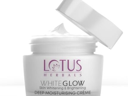 Lotus Herbals WhiteGlow Deep Moisturising Face Cream | SPF 20 | Reducing Dark Spots| Non Sticky | Normal To Dry Skin| For Women and Men| 60g