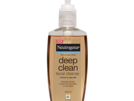 Neutrogena Deep Clean Gentle Facial Cleanser | 2x Glycerin & Cleansing Agent | Alcohol-Free | Dermatologist Tested | Normal to Oily Skin | For Men and Women | 200ml
