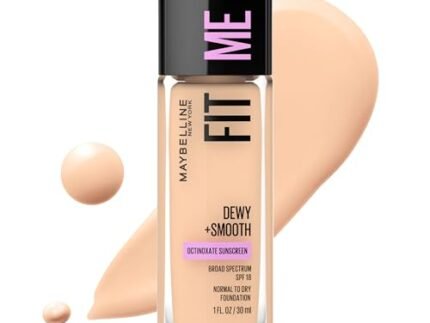 Maybelline New York Fit Me! Liquid Natural Full Coverage Combination Skin Foundation, SPF 18, 110 Porcelain, 30 ml (Packaging May Vary) Natural Finish