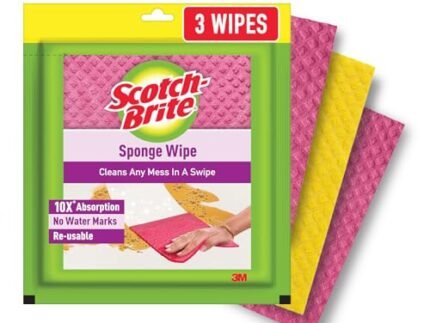 Scotch-Brite Multi-purpose , Easy to use kitchen cleaning Sponge Wipe (3 -Pieces)