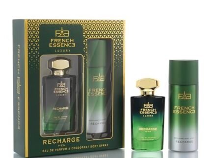 French Essence Deo & Perfume Gift Set For Men – Recharge 60Ml & Deodorant 150Ml | Long Lasting Smell Perfume and Deodorant Combo