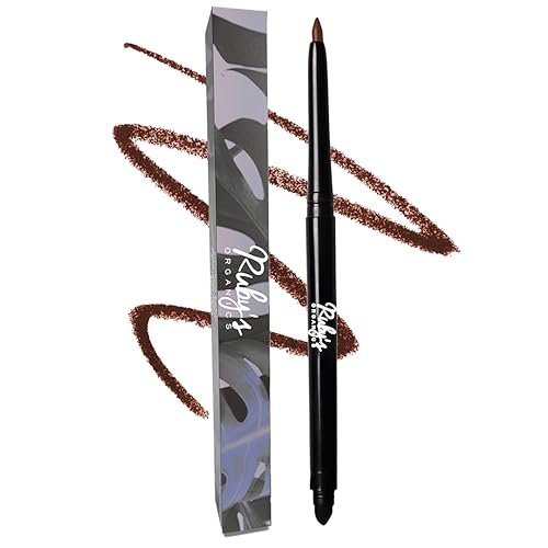 RUBY’s ORGANICS Kohl Eyeliner- Brown, 3 In 1 Brow Filler, Kajal with In-Built Smudger, Extra Smooth & Blendable, Long-Wearing Matte Finish, Organic Eye Makeup, Cruelty-Free & Vegan, 0.35 Gm,Pencil RUBY’s ORGANICS Kohl Eyeliner- Brown, 3 In 1 Brow Filler, Kajal with In-Built Smudger, Extra Smooth & Blendable, Long-Wearing Matte Finish, Organic Eye Makeup, Cruelty-Free & Vegan, 0.35 Gm,Pencil