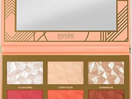 MY COLORS Makeup Pallete for women, 6 COLORS HIGHLIGHT,BLUSH AND CONTOUR PALETTE 24g