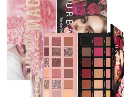 URBANMAC Nude and Rose Gold Eyeshadow Palette Combo, Shimmery Finish