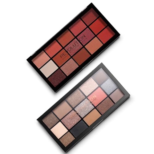 Makeup Revolution Reloaded Combo (Reloaded Eyeshadow Combo) Eyeshadow Palette, Create Long-Lasting Eye Makeup Looks, Vegan & Cruelty-Free, 33g Makeup Revolution Reloaded Combo (Reloaded Eyeshadow Combo) Eyeshadow Palette, Create Long-Lasting Eye Makeup Looks, Vegan & Cruelty-Free, 33g