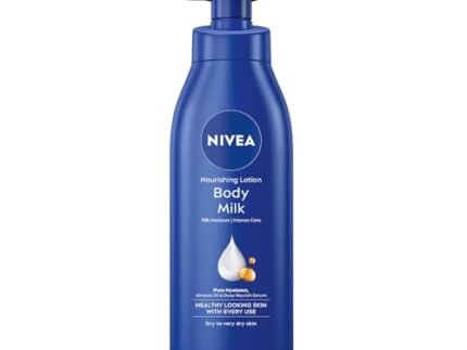 NIVEA Nourishing Body Milk 400ml Body Lotion with Hyaluronic Acid | 72Hr Hydration | Deep Moisture Care for Very Dry Skin | Enriched with Almond Oil | Smooth, Radiant & Healthy Looking Skin Care