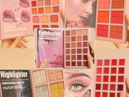 Huda Girl 5 in 1 Makeup Book Palette All in One with Blush, Highlighter, Lip Color, Eyeshadow, Concealer & Eyebrow Powder For Women & Girls