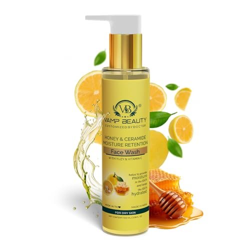 Moisturising Face Wash | With Honey, Ceramide, Yuzu & Vitamin C | Gentle Hydrating Cleanser for Dry, Rough and Sensitive skin | Brightens & Softens Skin | 100ml Moisturising Face Wash | With Honey, Ceramide, Yuzu & Vitamin C | Gentle Hydrating Cleanser for Dry, Rough and Sensitive skin | Brightens & Softens Skin | 100ml