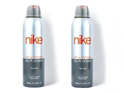Nike Up Or Down Deodorant Aerosol For Men | Long-Lasting Freshness & Odour Protection | Sporty Masculine Fragrance | 200 ml Each (Pack of 2)