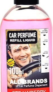 CERO ® STRAWBERRY Car Perfume REFILL LIQUID for ALL BRANDS of Vaporiser Machines(100ml)