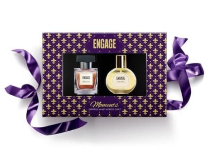 Engage Gift Set – Moments Luxury Perfume Gifts For Women & Men, 100ml, Long Lasting Smell Men & Women Perfume, Best Birthday,Anniversary Gift by ITC, Eau De Parfum, Travel Sized Perfume Combo, 50ml x2