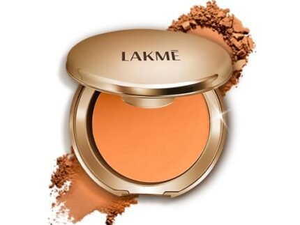 Lakme 9 to 5 Primer with Matte Powder Foundation Compact, Natural Almond, 9g