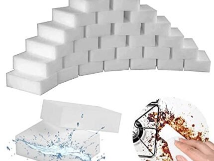 20 PCS Magic Eraser Sponges for Cleaning Sichumaria Kitchen Cleaning Wipes(100 x 60 x 20 mm) Cleaner Non-Scratch Scrub Sponge for Kitchen,Bathroom,Wall, Furniture and Washing Products