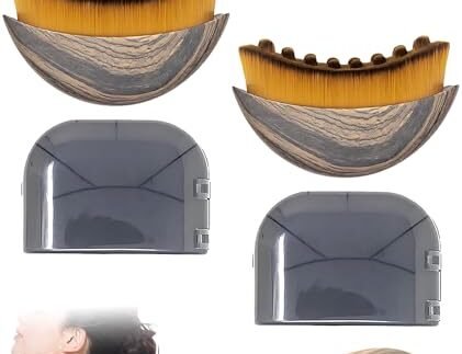 2Pcs Contour Brush, Meridian Brush for Massage, Contour Face Brush Suitable for Women Seeking Facial Care Solutions