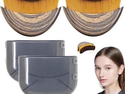 2Pcs Lymphatic Contour Face Brush, Face Brush, Contour Brush Soft Bristle Face Massager For Daily Lymphatic Designed for The Face Gentle Enough for Daily Use ﻿