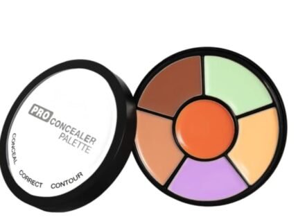 3 In 1 Makeup Palette Brights Concealer For Dark Circles,Blush And Highlighter Palette,Oil Control Pro Concealer For Face Makeup,Conceal Correct & Contour,All Skin Types,Matte,1 Count