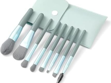 8 Pcs Professional Makeup Brush Set with Blush | Small Makeup Brush | Makeup Brush Set with Pouch | Eye Brushes | Makeup Kit Set for Women | Blush Set | Eye Brush for Makeup | Eyeshadow Brushes