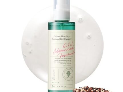 AXIS-Y Quinoa One Step Balanced Gel Cleanser – Deep Hydrating Makeup Remover Facial Cleansing Gel – Vegan Korean Skin Care Face Wash for All Skin Types – 180ml