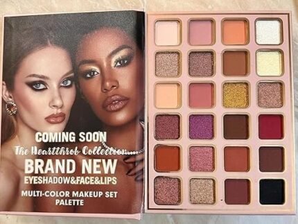 All-In-One Book-Style Foldable Makeup Palette Set – Portable, Long-Lasting Contour Blush Highlight & Eyeshadow MakeupBook for All Skin Tones (Fashion)