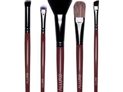 Allure Makeup Brush Set – Set Of 5 Face & Eye Makeup Brushes