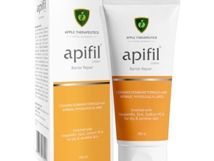 Apifil Barrier Repair Lotion Enriched with Ceramide, Lipids & GLA | India's Leading Prescription Brand Body Lotion for Dry & Sensitive Skin | Intensive Skin Barrier Repair Lotion |100ml