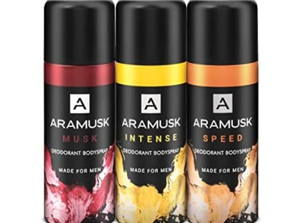 Aramusk Deodorant For Men With Long Lasting Fragrance| Musk, Intense, & Speed Everyday Wear Body Spray Assorted Pack| 150ml Each