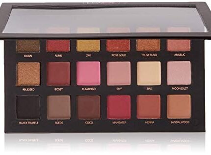 Authentic Store Rose Gold Eyeshadow Palette 18 Color Makeup Palette Highlighters Eye Make Up High Pigmented Professional, Rosegold, Shimmery & Semi Matte & Matte Finish