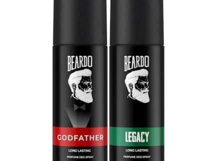 BEARDO Legacy & Godfather Perfume Body Spray For Men 150Ml Each (Set Of 2) Citrus Aromatic Spicy | Deodorant | Long Lasting Perfume| Gift For Men | Gift For Friends