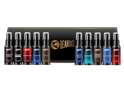 BEARDO Mini Perfume Trial Kit, 10x5ml Best Date Night Fragrances For Men, Travel Friendly Perfume Kit For All Moods & Occasions, Fresh Scent